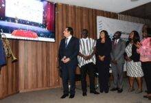 • Mr Maher Kheir with others launching the association's logo