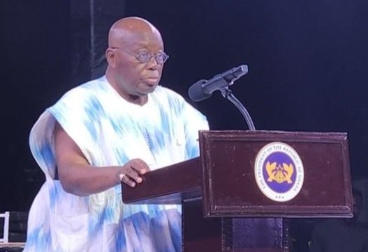 • President Akufo-Addo (inset) addressing the gathering