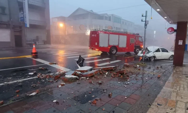 • Gaemi, which has landed near the city of Hualien, is believed to be the most powerful storm to hit the island in eight years