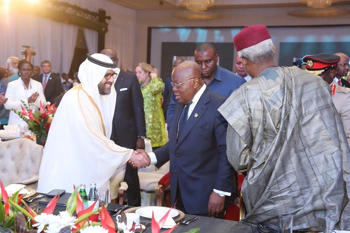 • President Akufo-Addo interracting with Dr Fahad Aldossari