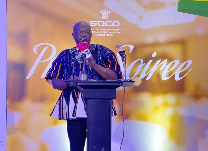 • Mr Martin Adjei-Mensah Korsah speaking at the soiree