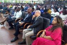 • Dignitaries and students from KNUST at the Professorial Inaugural Lecture at the Great Hall