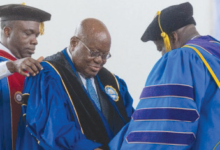 • President Akufo-Addo being decorated with the honour