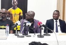 • Mr Foy (left) and other dignitaries at the launch