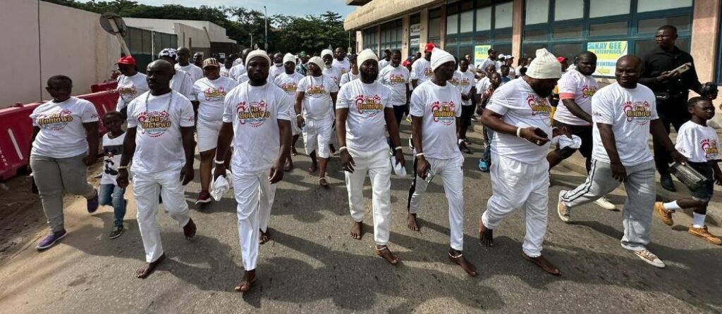 • A section of participants at the walk