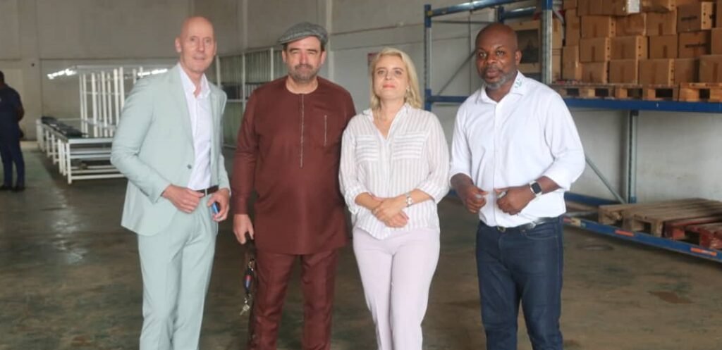 • Nana Konadu (right) with Mr Krull (third from right) and other dignitaries