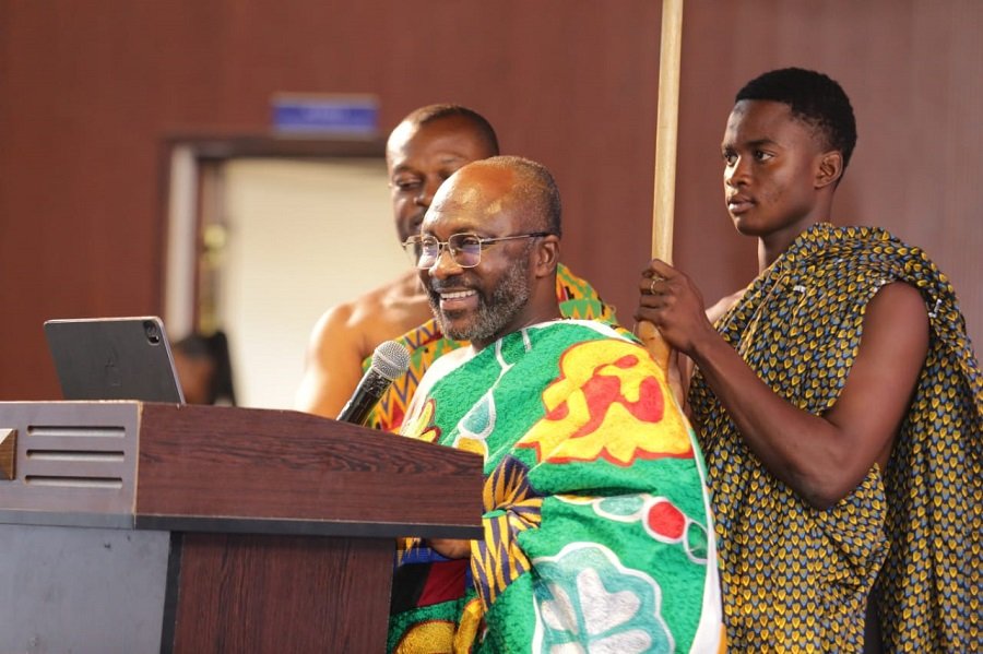 • Justice Nana Barima Yaw Kodie Oppong addressing participants in the conference Photo: Ebo Gorman