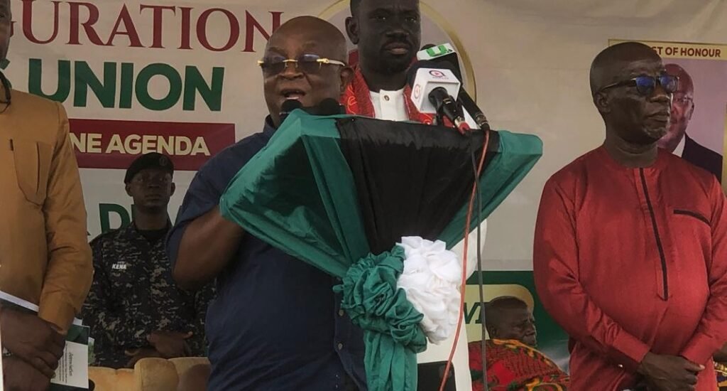 • Dr Archibald Letsa speaking at the inauguration ceremony