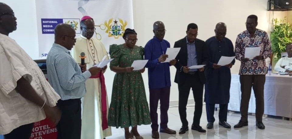 • Mr Ayeboafoh (second from left) inaugurating the MAC in Ho