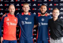 • Matthjis de Ligt (second left) and Noussair Mazraoui (second right) played under Erik ten Hag at Ajax