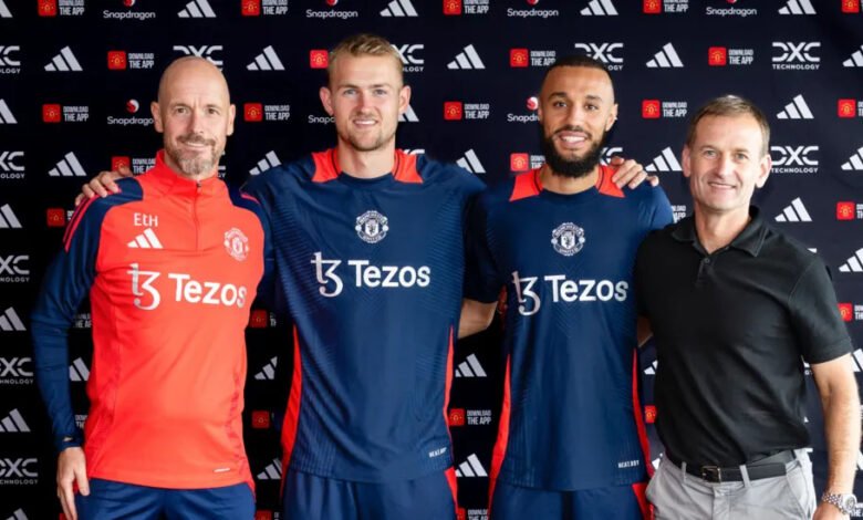 • Matthjis de Ligt (second left) and Noussair Mazraoui (second right) played under Erik ten Hag at Ajax