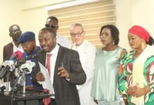 • Mr Stephen Atubiga addressing the press conference Photo: Ebo Gorman