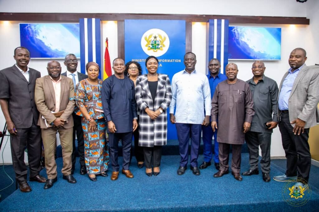 •&#xA;Mr Ignatius Baffour-Awuah (fourth from right) with some dignitaries after the press conference