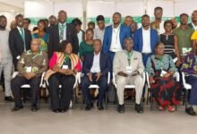 • Dr Kuma-Aboagye (seated third from left) with other participants after the opening ceremony