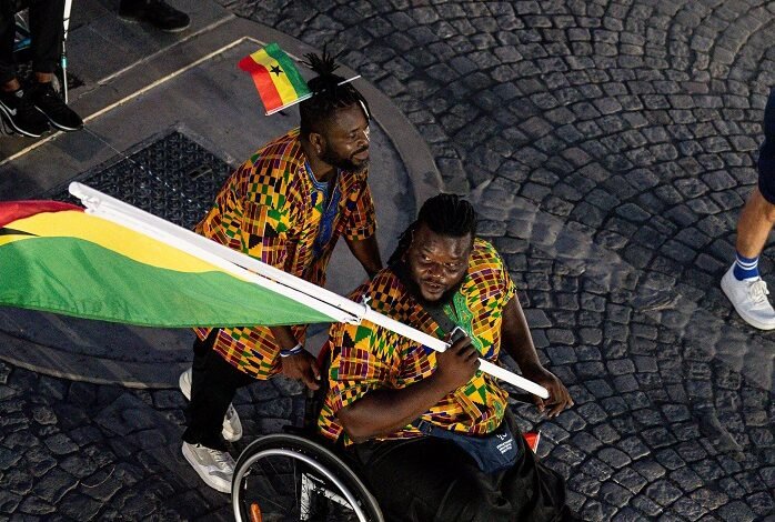 • Team Ghana at the opening ceremony