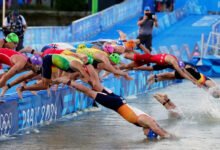 • Triathlon's mixed team relay included a swim in the Seine on Monday