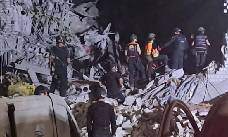 A hotel was hit in the central city of Kryvyi Rih, leaving at least two people dead