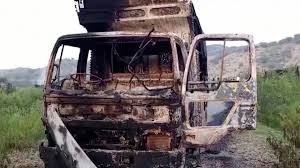 A number of vehicles were also set alight in the attacks