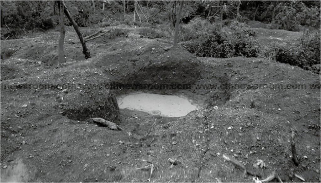 • An abandoned mining pit