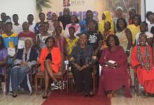 • Mrs Violet Pearson (seated in the middle) with the awardees and dignitaries Photo: Stephanie Birikorang