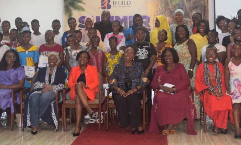 • Mrs Violet Pearson (seated in the middle) with the awardees and dignitaries Photo: Stephanie Birikorang