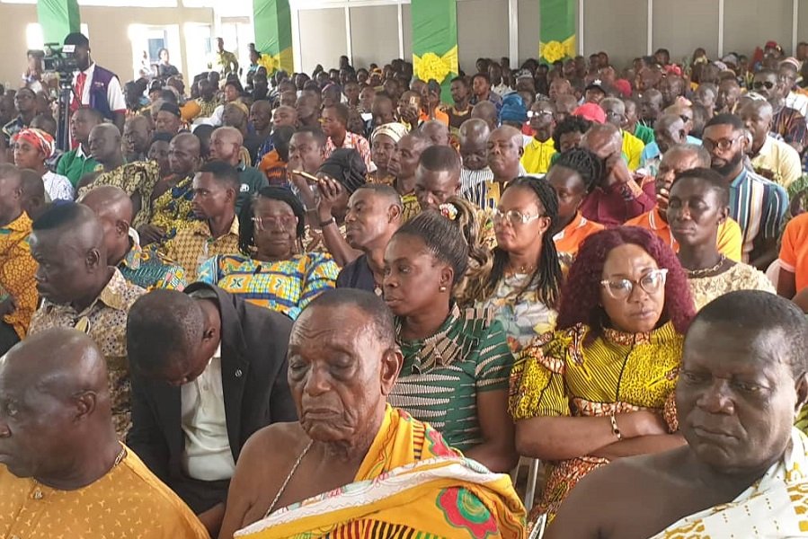 • Some of the cocoa farmers at the programme