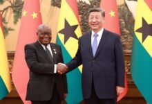 • President Akufo-Addo (left) and his Chinese counterpart, Xi Jinping