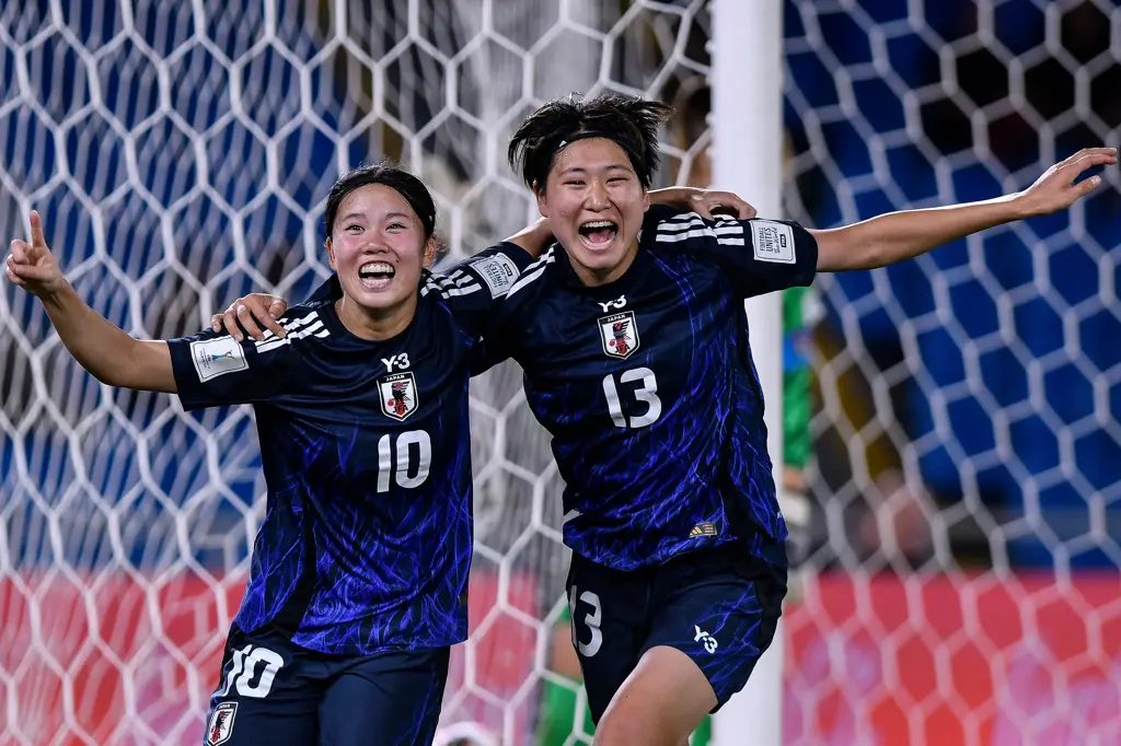 • Japanese players celebrating their victory against Netherlands