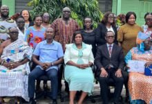 • Ms Francois (seated middle) with facilitators and participants after the workshop