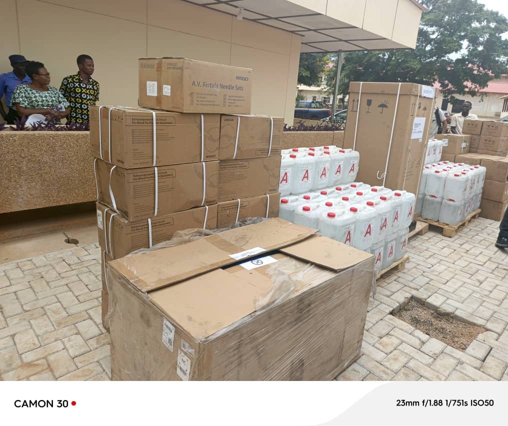 Mining company donates GH¢466, 505 medical equipment to Bolga Regional Hospital Dialysis Centre