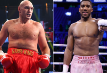 Tyson Fury(left), Anthony Joshua(right)