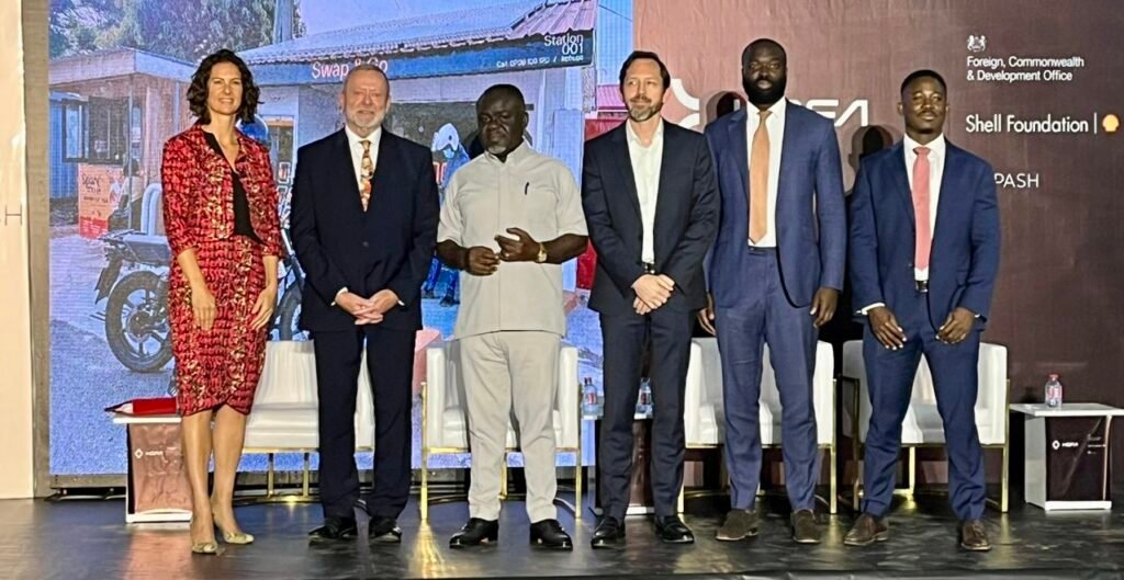 • Lord Collins (second from left) with other dignitaries Photo: Stephanie Birikorang