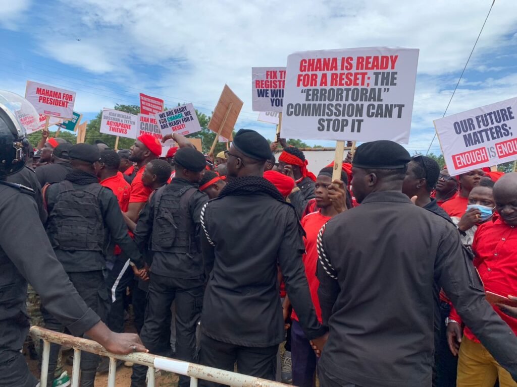 Upper West NDC supporters on the streets