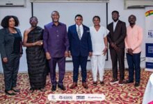 • Mr Daniel Asomani (middle) with other dignitaries