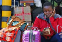 • Passengers were pictured queuing outside the airport in Kenya's capital, Nairobi, on Wednesday morning