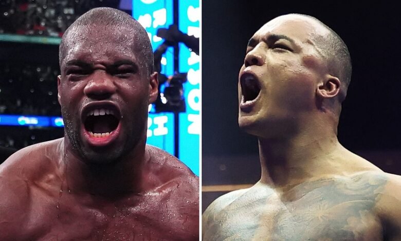 • Daniel Dubois (right) and Fabio Wardley