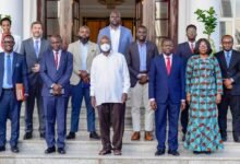 • Dr Joseph Siaw Agyepong (third from right) with some dignitaries after the meeting