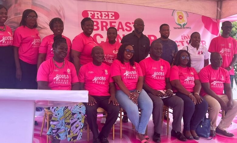 • Dr Efua Commeh (left) with other participants after the programme