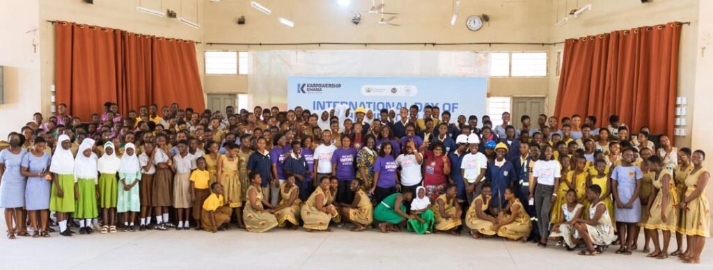 • The students after the programme