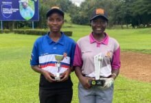 • Jennifer and Ayisha with their trophies