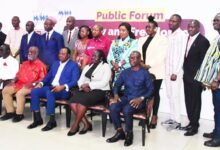 • Dr Joseph Whittal (seated middle) with members of the West Africa Network of Activists and Media Defence Lawyers