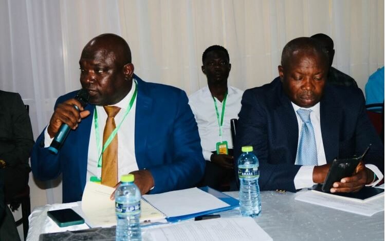 • Mr Asamoah (left) and Aboabire at the Eastern Regional RFA Congress