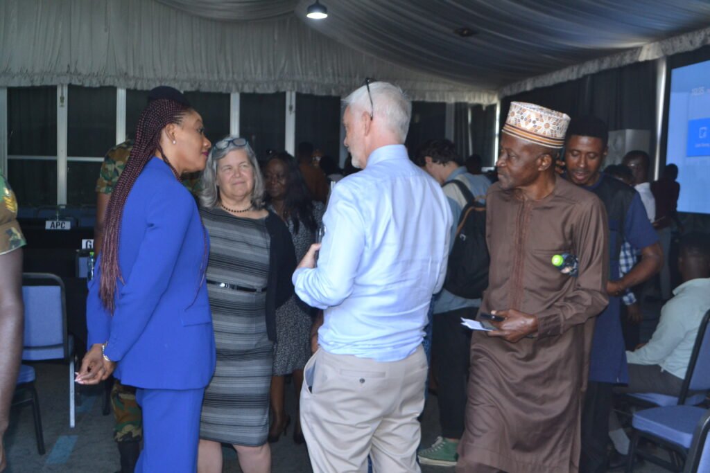 •
Mrs Jean Mensa (left) interacting with some of the participants after the Inter-Party Advisory Committee meeting Photo: Victor A. Buxton