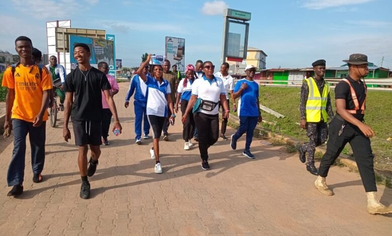 • A section of the Nabia health walk