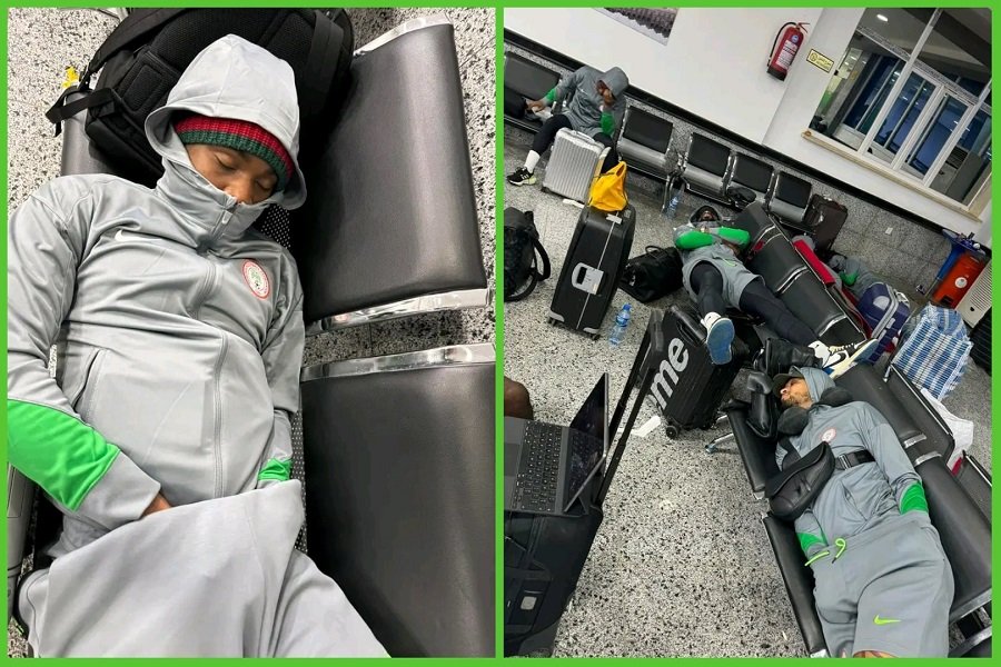 Nigerian players stuck at the airport with their luggages