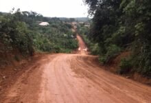 • The hilly, sloppy and slippery Axim-Ajomoro roa