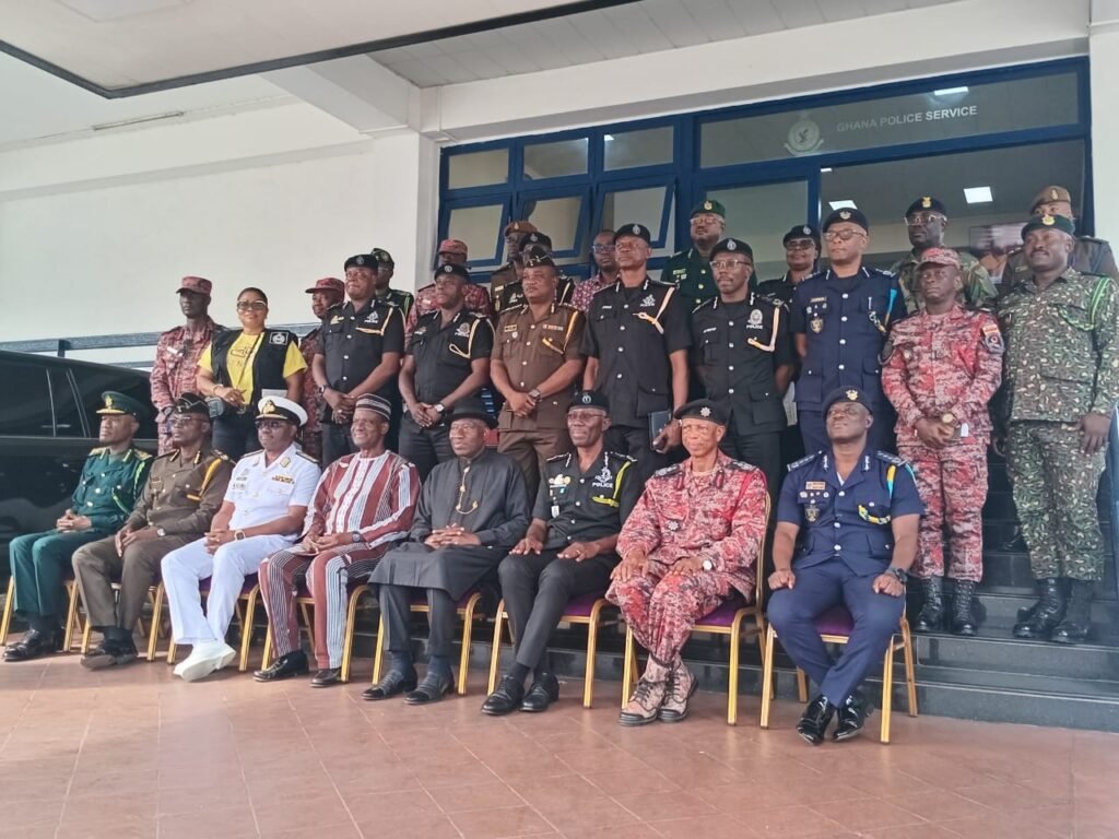 •&#xA;Dr George Akufo Dampare (third from right) with members of the taskforce and other dignitaries