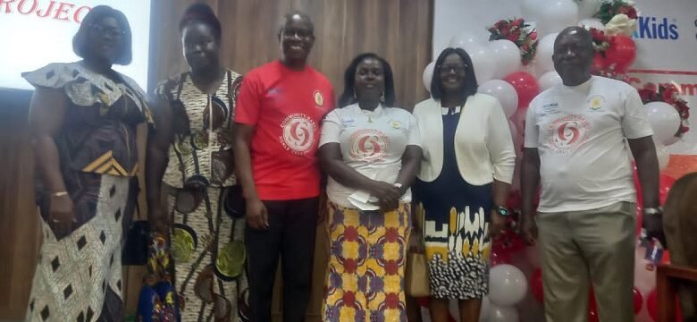 Dr AkosuaOwusu-Sarpong,( third from right) with some dignitaries at the launch