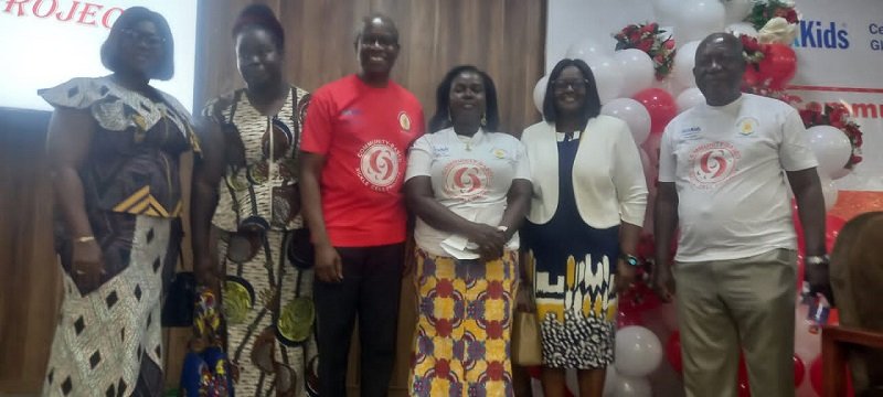 Dr AkosuaOwusu-Sarpong,( third from right) with some dignitaries at the launch