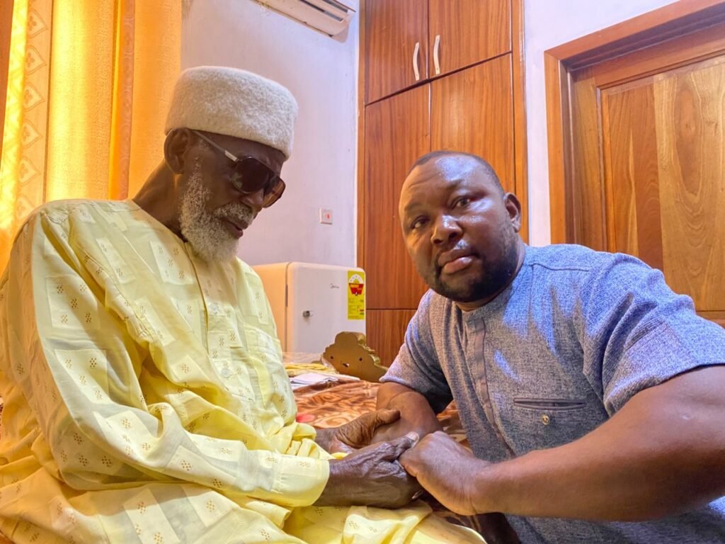 The National Chief Imam with Mr Mensah at his residence at Fadama